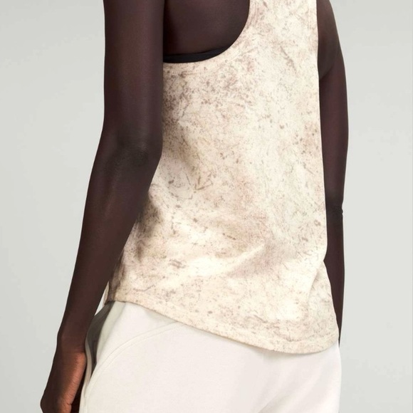 Lululemon Love Tank Top Cirrus Wash White Opal Raw Linen Rover - Picture 5 of 5
